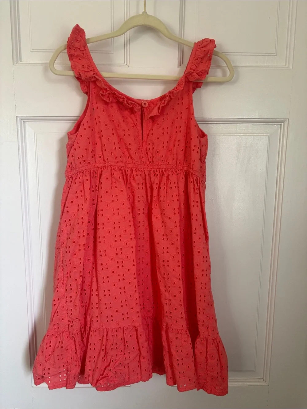 Gymboree Coral Eyelet Ruffle Sundress